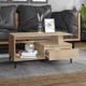 vidaXL Τραπεζάκι Καφέ Sonoma Δρυς 90x49x45 εκ.