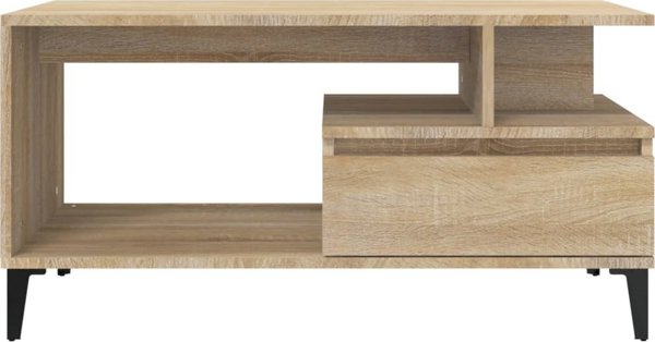 vidaXL Τραπεζάκι Καφέ Sonoma Δρυς 90x49x45 εκ.