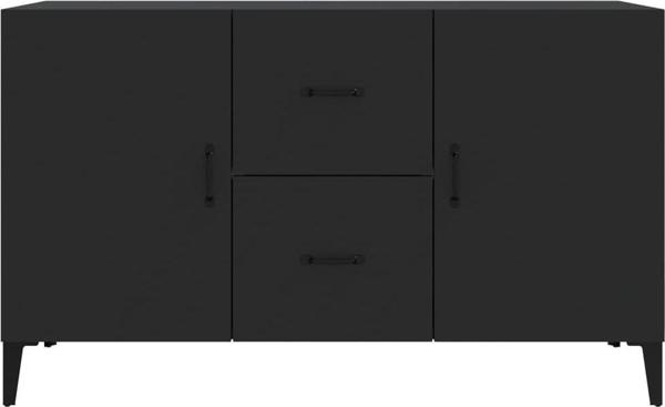 vidaXL Κομμόδα Μαύρη 100x36x60 εκ. από Υλικά Ξύλου