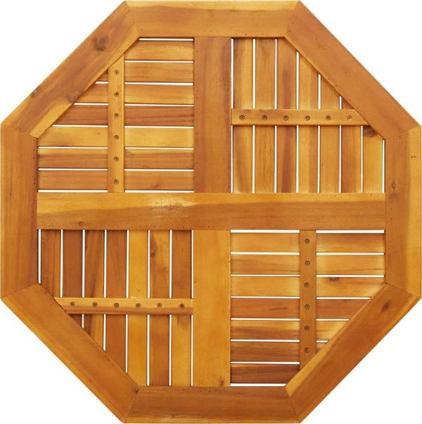 vidaXL Επιφάνεια τραπεζιού, οκταγωνική, 80x80x2,2 cm, μασίφ ξύλο ακακίας
