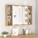 Szafka z lustrem i oswietleniem LED dab sonoma 76x15x55 cm