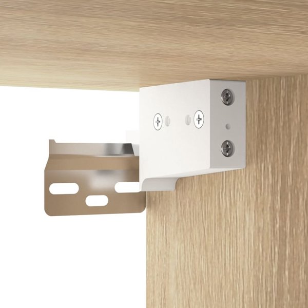 Szafka z lustrem i oswietleniem LED dab sonoma 76x15x55 cm
