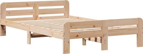 vidaXL Σκελετός κρεβατιού 120x190 cm από μασίφ πεύκο χωρίς στρώμα