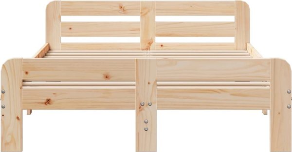 vidaXL Σκελετός κρεβατιού 120x190 cm από μασίφ πεύκο χωρίς στρώμα