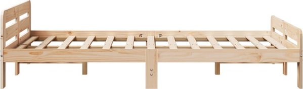 vidaXL Σκελετός κρεβατιού 120x190 cm από μασίφ πεύκο χωρίς στρώμα