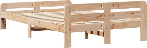 vidaXL Σκελετός κρεβατιού 120x190 cm από μασίφ πεύκο χωρίς στρώμα