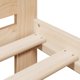 vidaXL Σκελετός κρεβατιού 120x190 cm από μασίφ πεύκο χωρίς στρώμα
