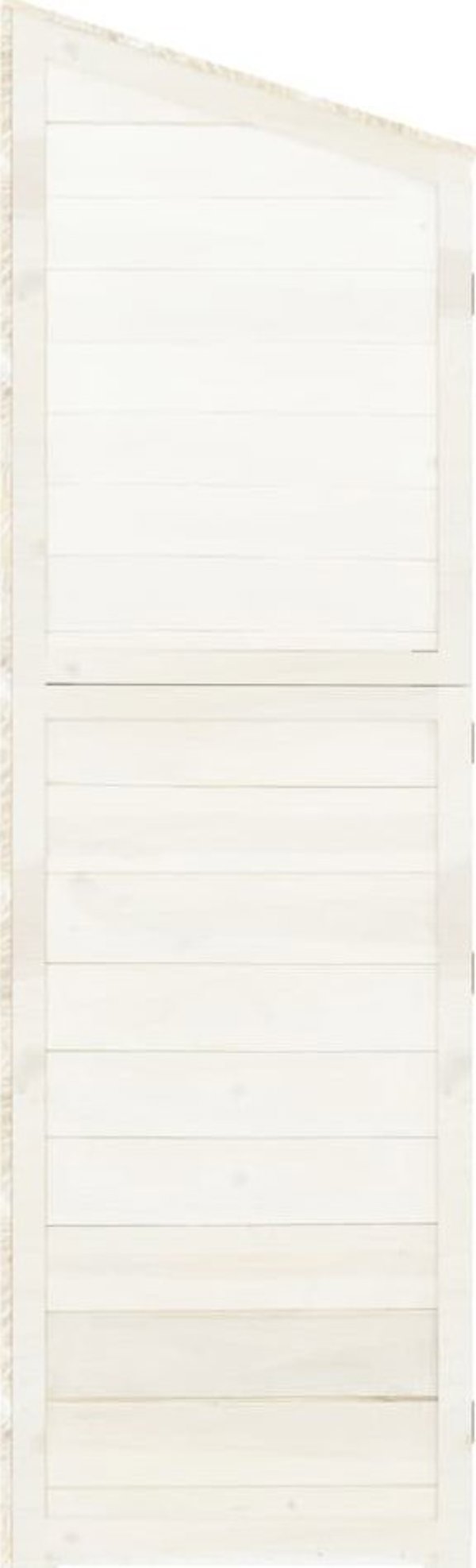 vidaXL Szopa ogrodowa, λευκή, 102x52x174,5 εκ, από μασίφ ξύλο έλατου