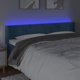 vidaXL Zaglowek do lotka me to LED, ciemnoniebieski, 163x16x78/88 cm, aksamit