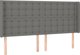 vidaXL Zaglok uszak, ciemnoszary, 203x16x118/128 cm, tkanina