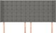 vidaXL Zaglok uszak, ciemnoszary, 203x16x118/128 cm, tkanina