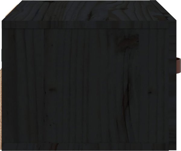 vidaXL Κρεμαστά κομοδίνα, σετ 2 τεμαχίων, 40x29,5x22 cm, μαύρα