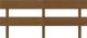 vidaXL Κεφαλάρι κρεβατιού καφέ 204x3x81 cm από μασίφ πεύκο