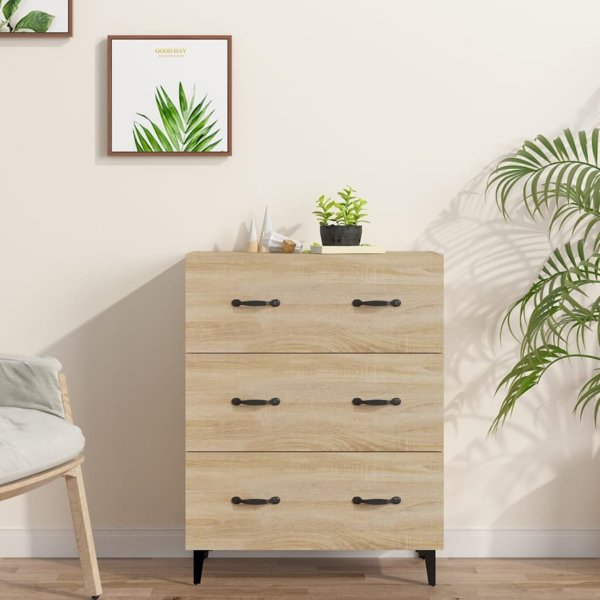 vidaXL Szafka, dab sonoma, 69,5x34x90 cm, material drewnopochodny