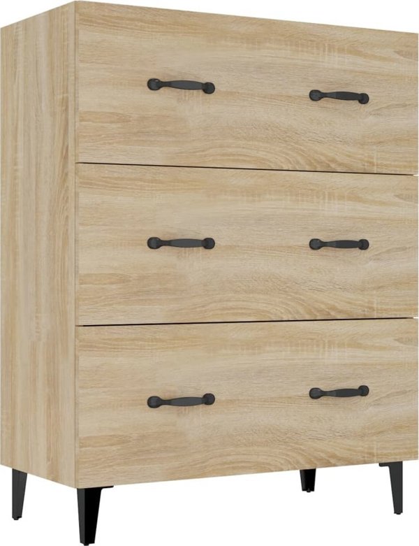 vidaXL Szafka, dab sonoma, 69,5x34x90 cm, material drewnopochodny