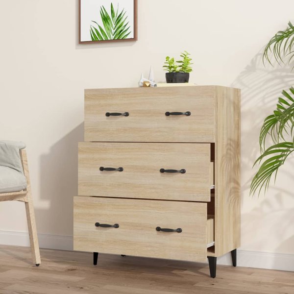 vidaXL Szafka, dab sonoma, 69,5x34x90 cm, material drewnopochodny