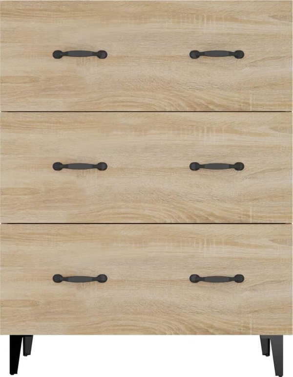 vidaXL Szafka, dab sonoma, 69,5x34x90 cm, material drewnopochodny