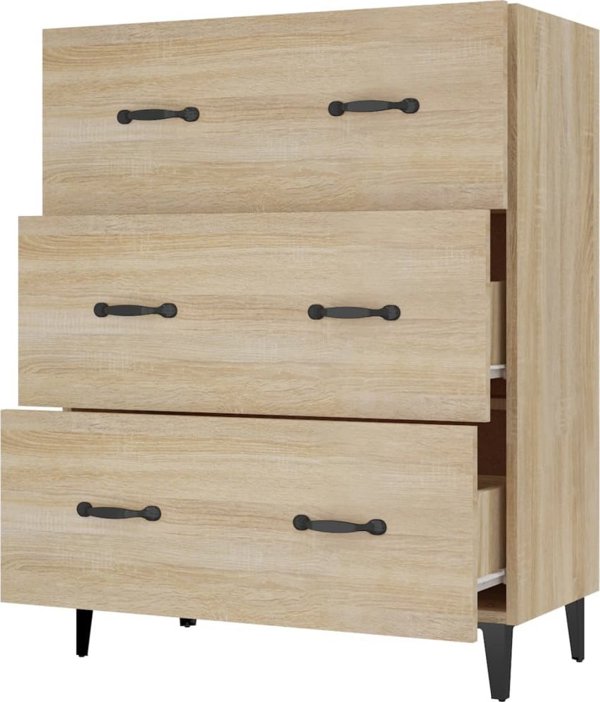 vidaXL Szafka, dab sonoma, 69,5x34x90 cm, material drewnopochodny