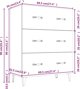 vidaXL Szafka, dab sonoma, 69,5x34x90 cm, material drewnopochodny