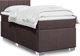 vidaXL Κρεβάτι Continental με στρώμα, καφέ, ύφασμα, 100x200 cm