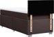 vidaXL Κρεβάτι Continental με στρώμα, καφέ, ύφασμα, 100x200 cm
