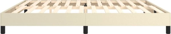 vidaXL Λάτζο κοντινεντάλε, κρεμ, 200x200 εκ., επένδυση δερματίνης