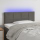 vidaXL Κεφαλάρι Κρεβατιού με LED, Σκούρο Γκρι, 100x5x78/88 cm, Βελούδο