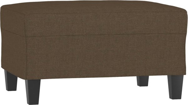 vidaXL Σκαμπό Ποδιών, καφέ, 70x55x41 εκ, ταπετσαρισμένο με ύφασμα