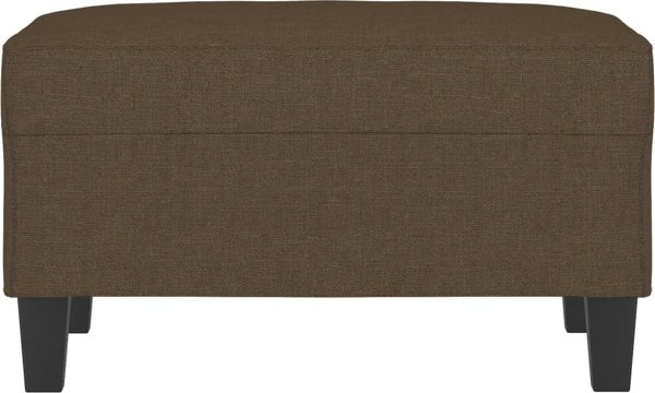 vidaXL Σκαμπό Ποδιών, καφέ, 70x55x41 εκ, ταπετσαρισμένο με ύφασμα