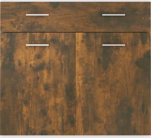vidaXL Dolna szafka με συρτάρι, καπνιστή δρυς, 80x46x81,5 cm