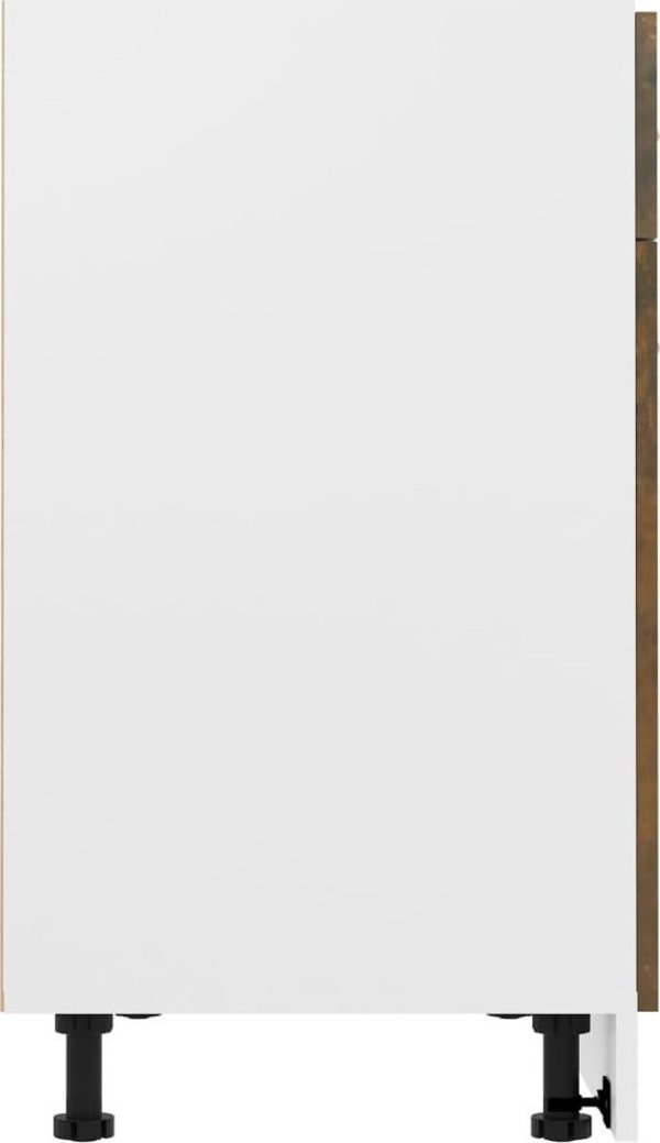 vidaXL Dolna szafka με συρτάρι, καπνιστή δρυς, 80x46x81,5 cm