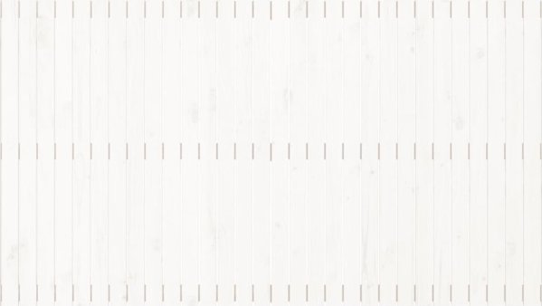vidaXL Κεφαλάρι κρεβατιού λευκό, 204x3x110 cm, μασίφ ξύλο πεύκου