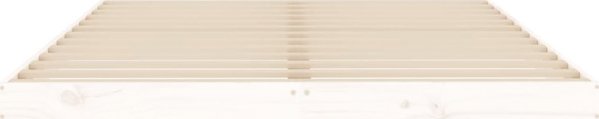 vidaXL Rama lozka biala 140x190 cm lite drewno sosnowe
