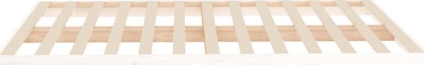 vidaXL Rama lozka biala 140x190 cm lite drewno sosnowe