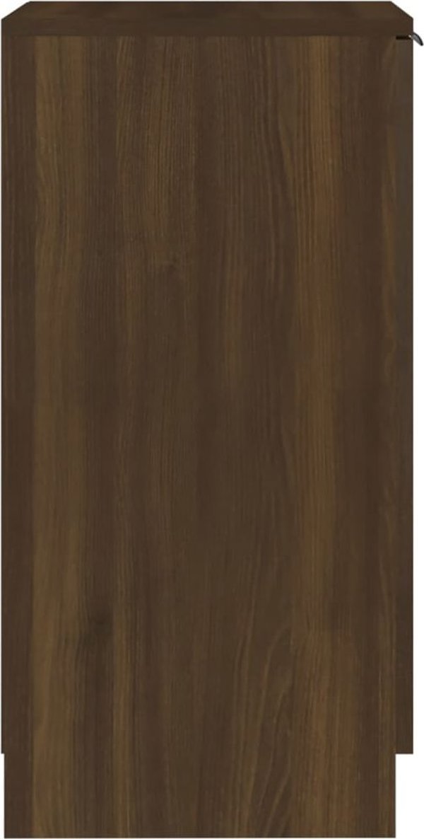 vidaXL Ντουλάπι παπουτσιών, καφέ δρυς, 30x35x70 εκ.