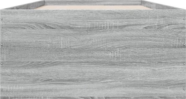 vidaXL Σκελετός κρεβατιού, γκρι δρυς Σονόμα, 90x200 εκ., ξύλινη σύνθεση