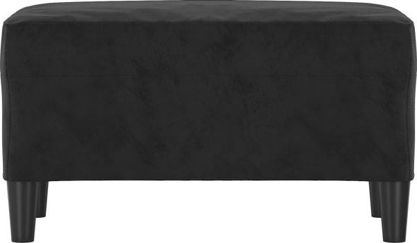 vidaXL πάγκος σε μαύρο βελούδο, 70x35x41 cm