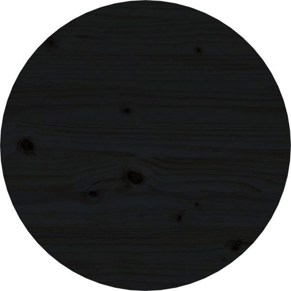 vidaXL vidaXL Stolik kawowy, czarny, 45x40 cm, lite drewno sosnowe