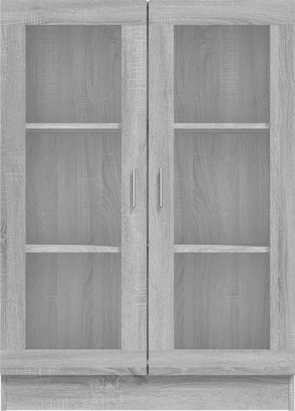 vidaXL Βιτρίνα, Γκρι Δρυς Σονόμα, 82,5 x 30,5 x 115 εκ.