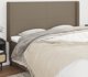 vidaXL Υποστήριγμα κεφαλιού uszak, χρώμα taupe, 163x16x118/128 cm, ύφασμα