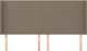 vidaXL Υποστήριγμα κεφαλιού uszak, χρώμα taupe, 163x16x118/128 cm, ύφασμα