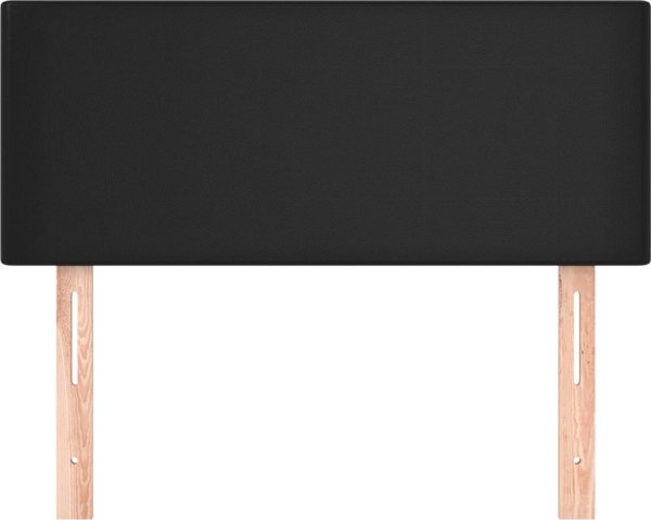 vidaXL Ζαγλώβκι για κρεβάτι, μαύρο, 90x5x78/88 εκ, δερματίνη