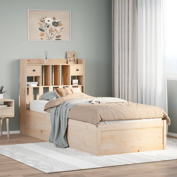 vidaXL Κρεβατοκάμαρα χωρίς στρώμα, 90x190 εκ, από μασίφ πεύκο