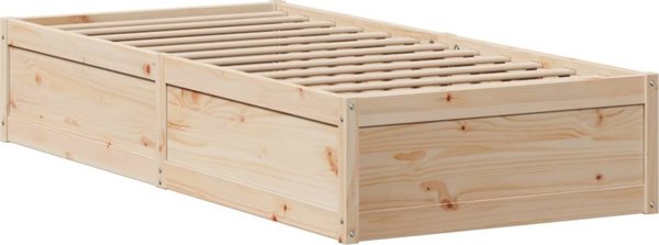 vidaXL Κρεβατοκάμαρα χωρίς στρώμα, 90x190 εκ, από μασίφ πεύκο