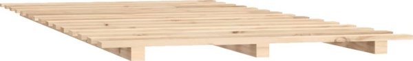 vidaXL ΚάFRAME κρεβατιού από μασίφ πεύκο, 140x190 cm