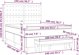 vidaXL κρεβάτι kontynentalne με στρώμα κρεμ 140x200 cm