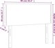vidaXL Κεφαλάρι κρεβατιού με LED, σκούρο γκρι, 90x5x78/88 εκ., βελούδο