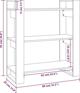 Ράφι βιβλίων/διαχωριστικό vidaXL, γκρι, 80x35x91 cm, πεύκινο ξύλο