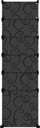 vidaXL vidaXL Stojak na buty, czarny, 94x37x125 cm, PP
