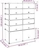 vidaXL vidaXL Stojak na buty, czarny, 94x37x125 cm, PP